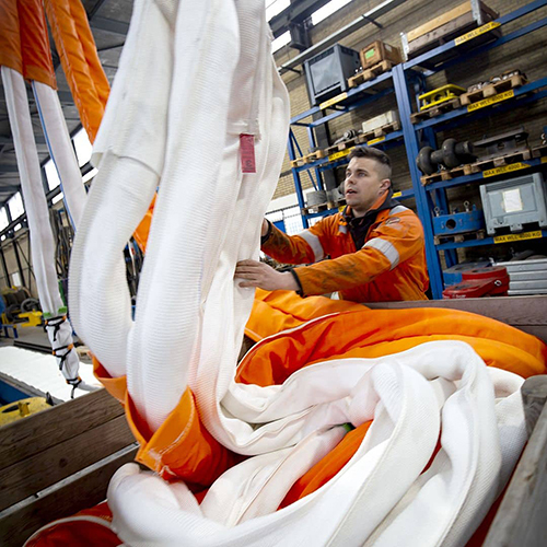 HMPE flexibele Softslings lichter en sterker dan staaldraad/rondstroppen | Van Gool