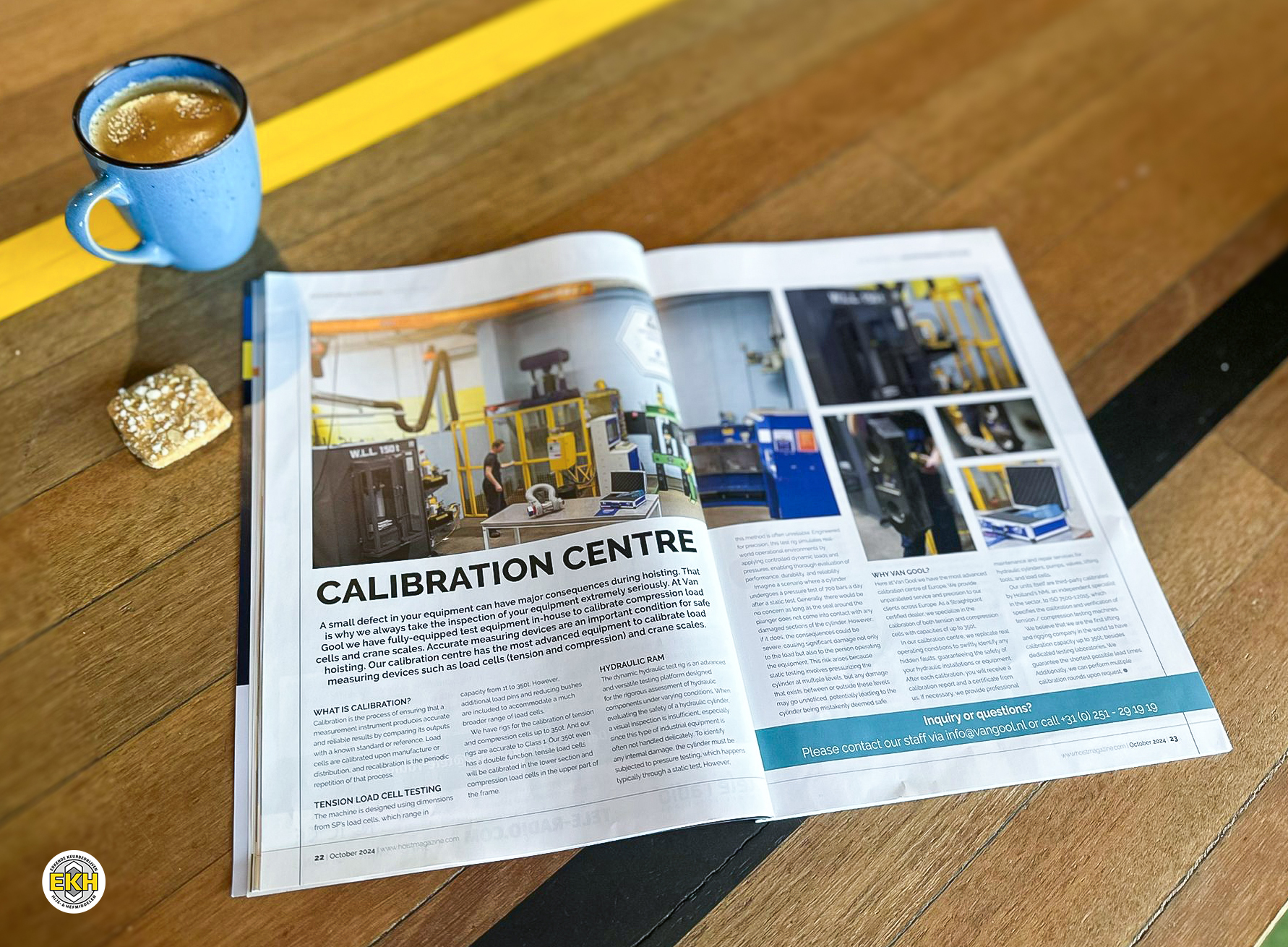 Calibration Centre in HOIST Magazine