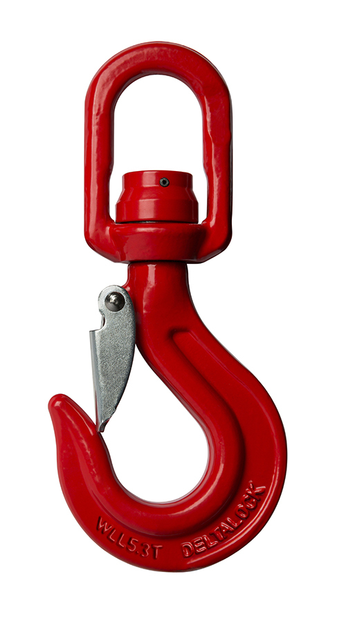 Van Gool Hef- en Hijstechniek  Geen klus te klein, geen last te zwaar :  Crosby SHUR-LOC swivel hook 1,5T-20T